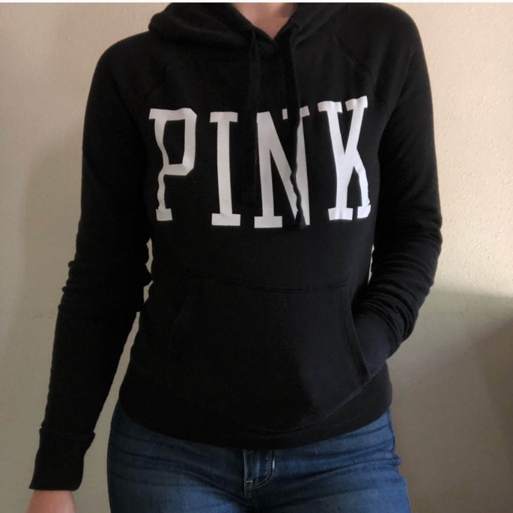 PINK hoodie in a size S